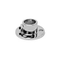 Фланец с фиксатором для рейлинга D16мм (хром) фото анонс товара