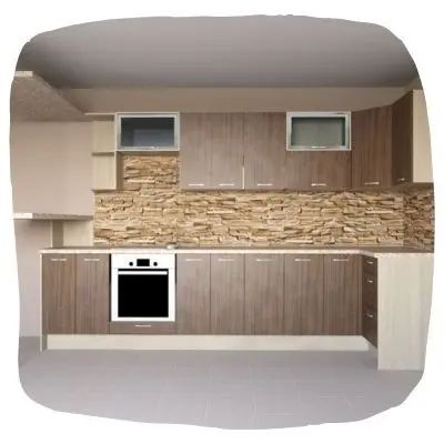 Стеновые панели в цвет столешницы Maerss из ДСП