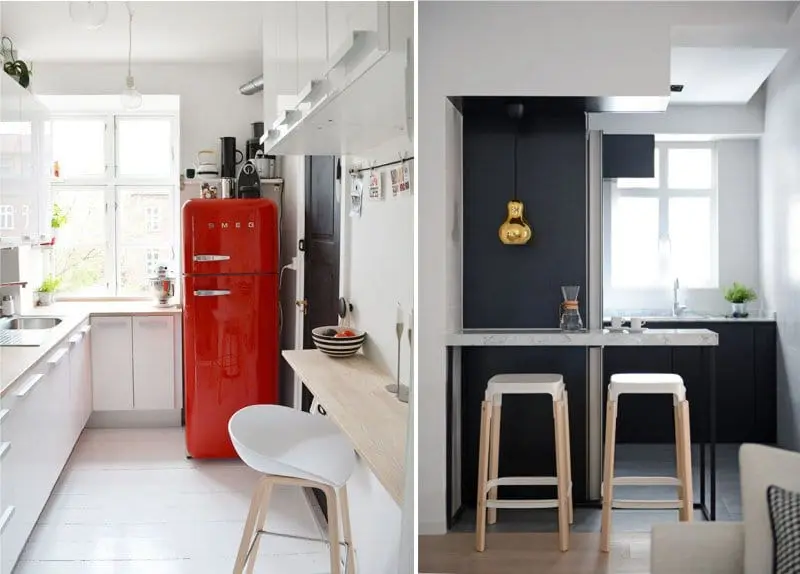 Барная стойка в маленькой кухне