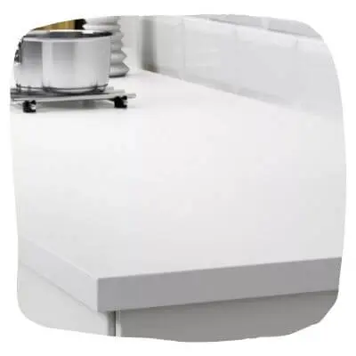 Белая однотонная столешница ДСП