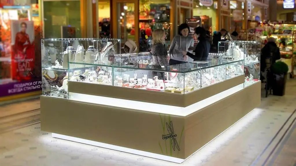 Островок для торговли с подстветкой