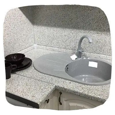 Столешница из ДСП в крапинку серая