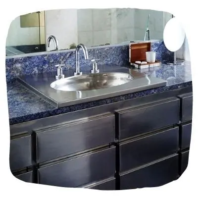 Купить столешницу синий мрамор