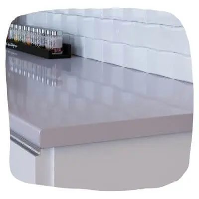 Однотонная кремовая столешница ДСП