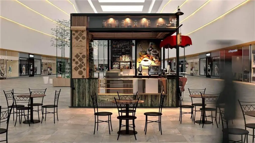 Кофейный островок в стиле кантри