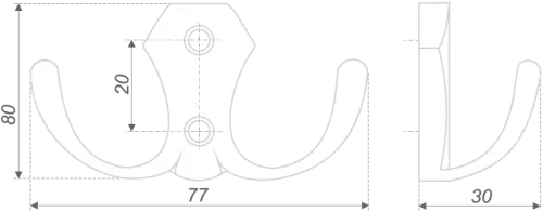 Мебельный крючок K203 фото 2