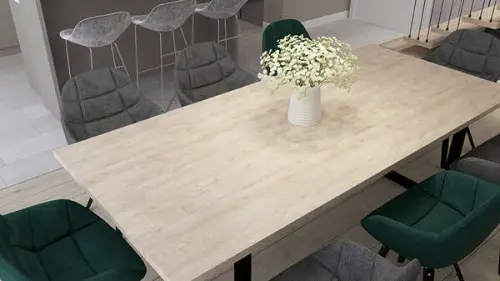 ЛДСП K107 Дуб Эндгрейн Элегантный 2070*2800мм детальная картинка фото 2