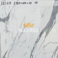 40*600*1950мм 3027/E 2х метровая столешница Мрамор белый глянец фото анонс товара