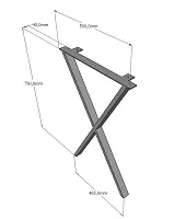 Подстолье металлическое LK-12