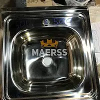 Мойка металл накладная 500*500мм фото анонс товара