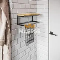 Полка-держатель для полотенец Terra в стиле Лофт