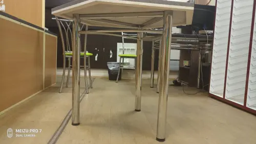 Стол кухонный шестигранник, из искусственного камня детальная картинка фото 4