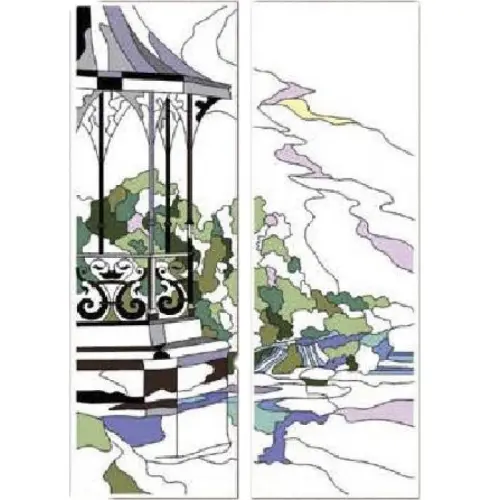 Витражи (двухдверные) 2184 детальная картинка