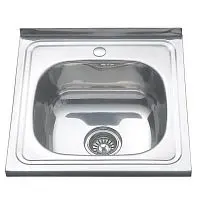 МОЙКА НАКЛАДНАЯ 500*500*0,4-160,1.5" ПОЛИРОВ.+СИФОН К фото анонс товара