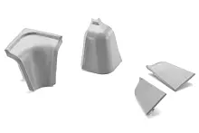 Комплектующие для плинтуса ал.215 (упак.) фото анонс товара