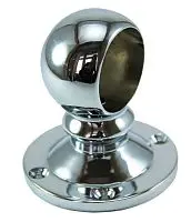 Держатель торцевой малый для рейлинга (хром) фото анонс товара