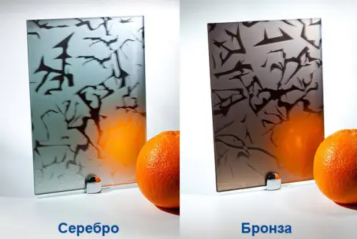 Зеркало матированные узоры "Айс" детальная картинка фото 3