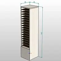Стенд-колонна для образцов столешниц и фасадов