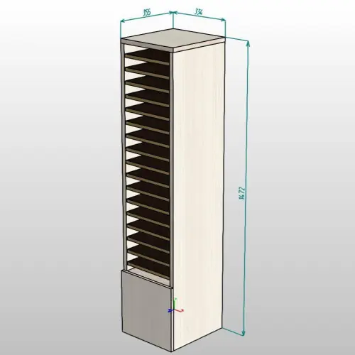 Стенд-колонна для образцов столешниц и фасадов