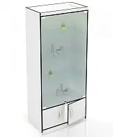 Витрина с подсветкой 2000x850x400мм фото анонс товара