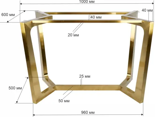 Подстолье из нержавеющей стали 2105EM фото 2