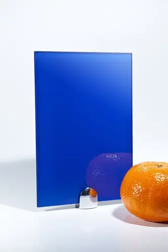 Стекло цвет RAL 5002 детальная картинка фото 2