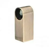 Держатель прямой для рейлинга (бронза) фото анонс товара