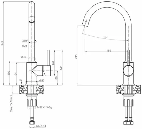 Смеситель 3650 GranFest фото 2