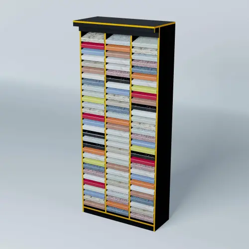 Стенд-колонна для больших образцов столешниц детальная картинка