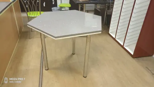 Стол кухонный шестигранник, из искусственного камня детальная картинка фото 3