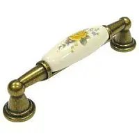 Ручка керамика-бронза C513F-96мм (тюльпан) фото анонс товара