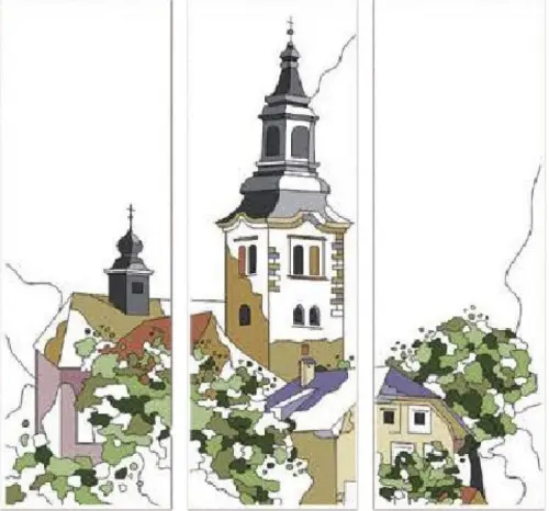 Витражи (трехдверные) 3060 детальная картинка