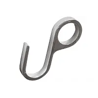 Крючок модерн, несъемный (хром) фото анонс товара