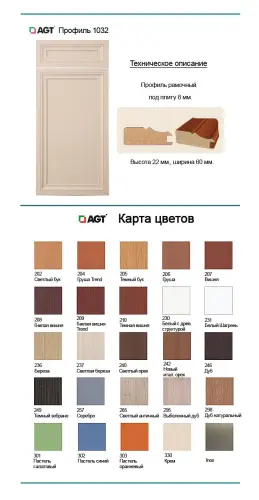 Фасад в профиле AGT 1032 фото 2 Фасад в профиле AGT 1032 детальная картинка фото 2
