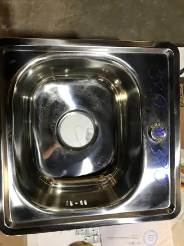 Мойка металл накладная 500*500мм детальная картинка фото 2