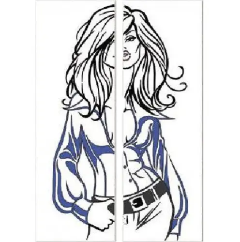 Витражи (двухдверные) 2207 детальная картинка