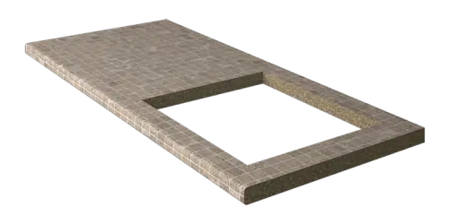 Выпил отверстия в столешнице под плиту