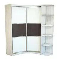 Шкаф-купе угловой радиусный, модель МШУ-800 фото анонс товара