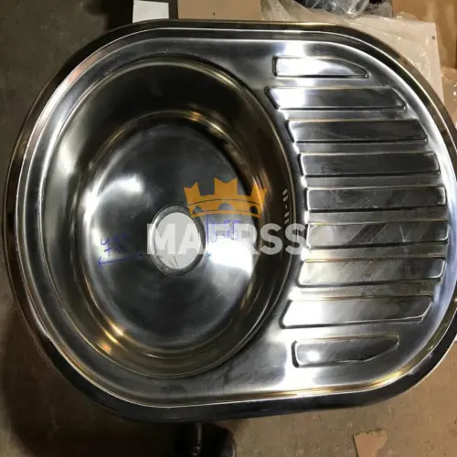 Мойка металл врезная 770*500мм с крылом детальная картинка