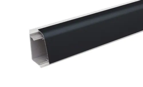 215 Плинтус овальный алюминиевый гладкий