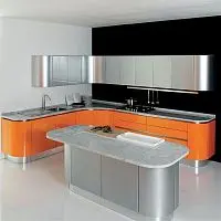 Кухня в стиле "Хай-Тек" модель МКХ-555 фото анонс товара