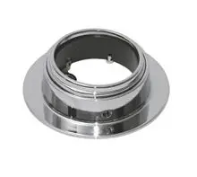 Фланец с фиксатором и пластиковым кольцом Lotti (хром) фото анонс товара