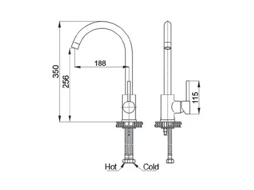 Смеситель 7651 GranFest фото 8 Смеситель 7651 GranFest детальная картинка фото 8