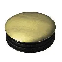 Заглушка плоская для барной трубы Lotti (бронза) фото анонс товара