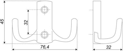 Мебельный крючок K204 фото 2