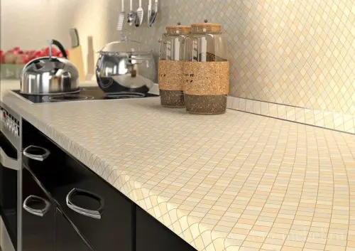 Стеновая панель ДСП в цвет столешницы MAERSS фото 2