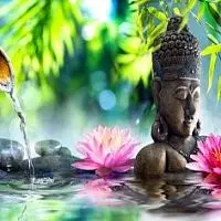 Фартук из стекла "Будда" фото анонс товара