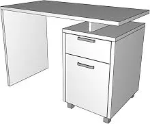 Маникюрный стол + тумба 750x1000x500мм фото анонс товара