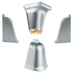 Комплектующие для плинтуса Korner LB37/38 (упак.)