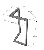 Опора для стола угловая LK-13 фото анонс товара